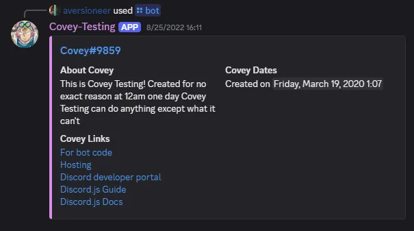 COVEY Discord Bot