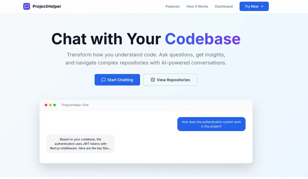 Project Helper AI Chatbot